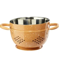 Passoire et bol à mixer assortis inox Ø15cm (3 modèles)