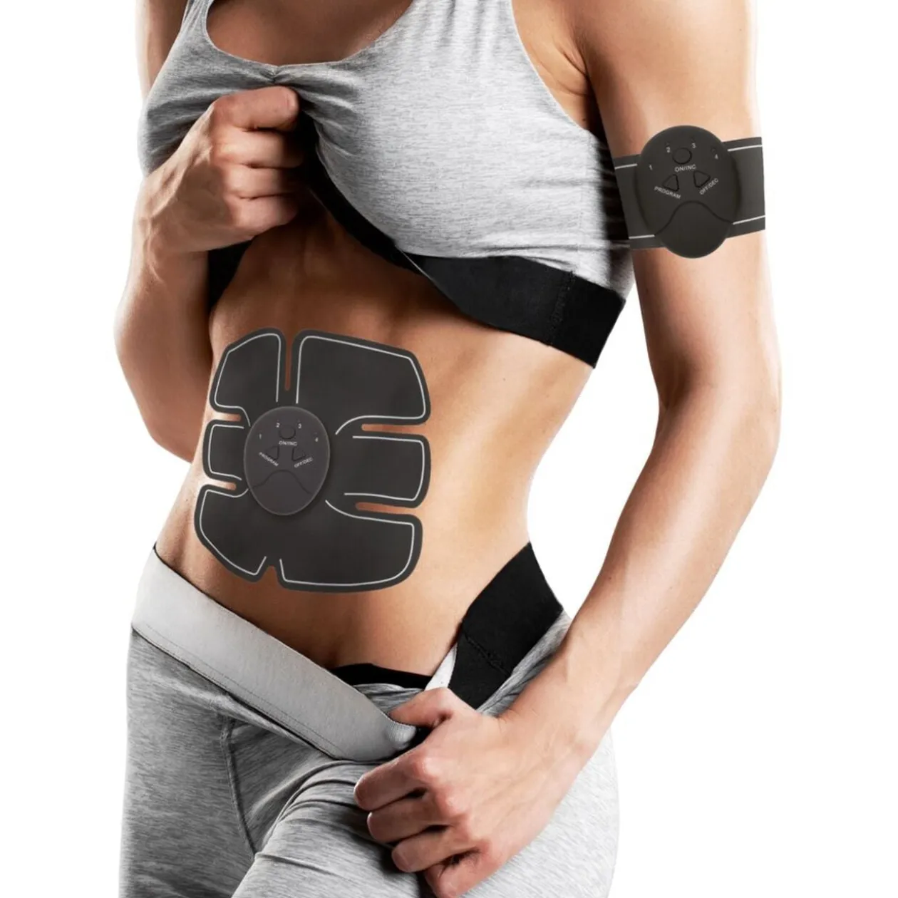 Patch électrostimulation musculaire abdos et bras sans fil