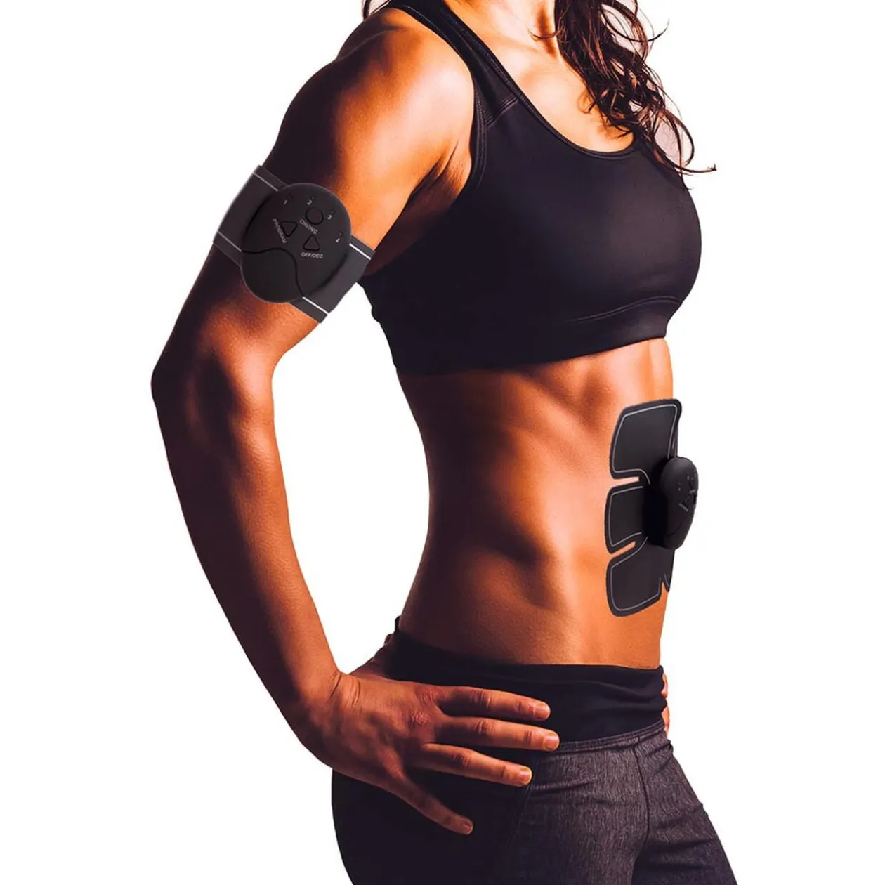 Patch électrostimulation musculaire abdos et bras sans fil