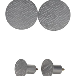 Patère 4 crochets à fixer ronds métal argenté < Gifi Hot