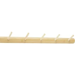 Patère en bambou 5 crochets L50cm < Gifi Best