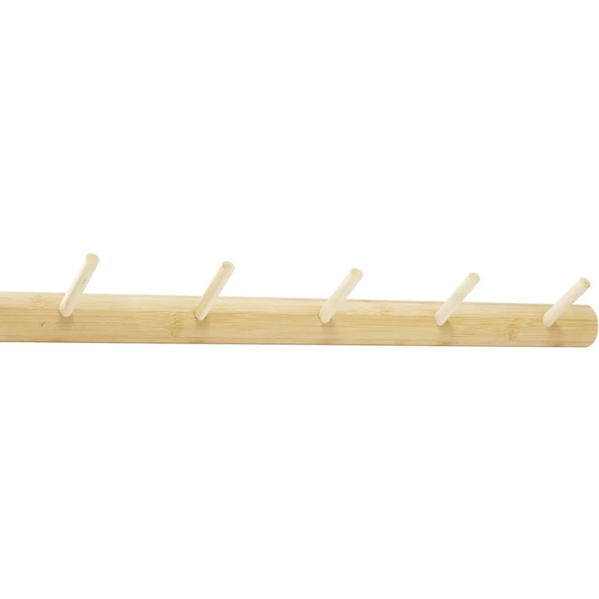 Patère en bambou 5 crochets L50cm < Gifi Best