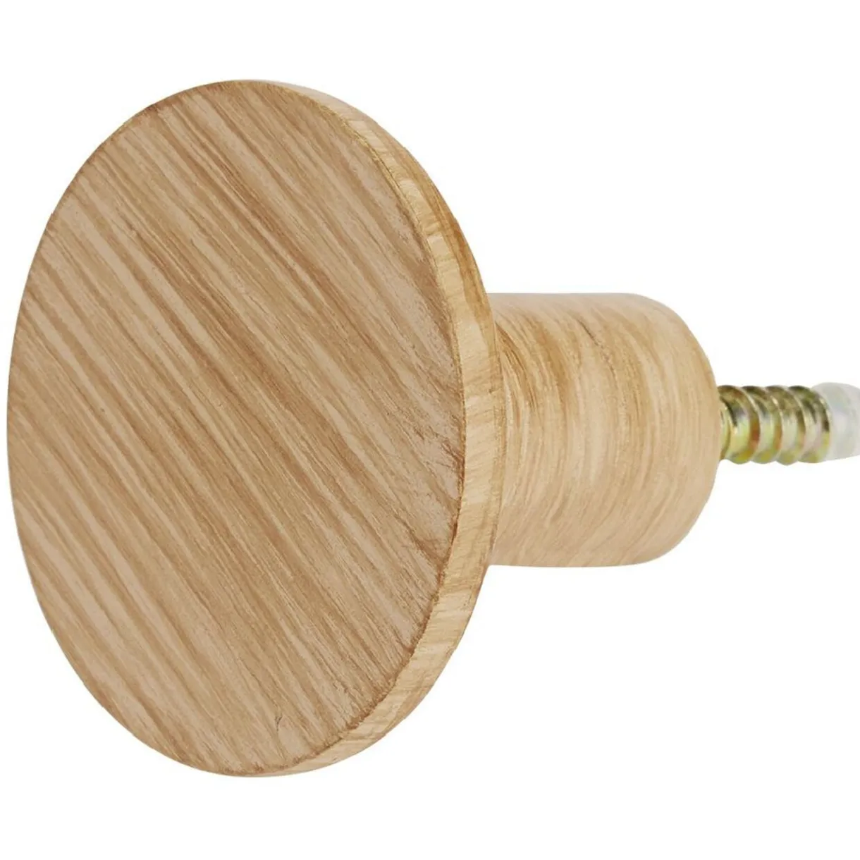 Patère murale ronde imitation bois polyrésine Ø5cm < Gifi Online
