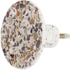 Patère murale ronde motif terrazzo polyrésine Ø8cm < Gifi Discount