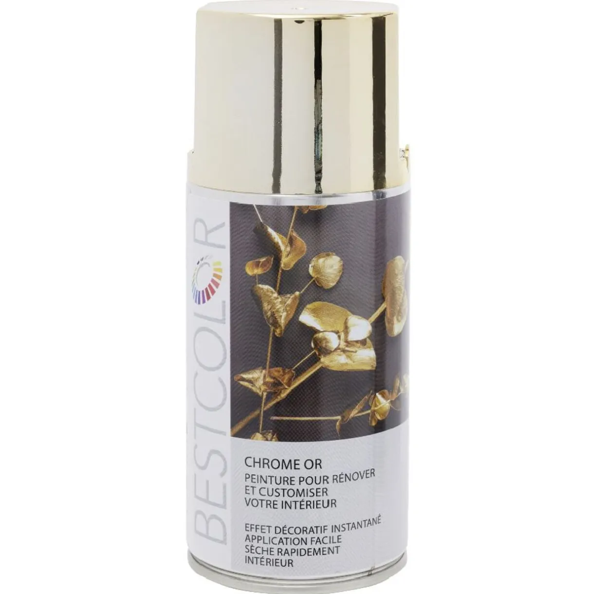 Peinture aérosol effet Chromé Or 300 ml < Gifi Outlet