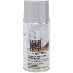 Peinture aérosol effet métal Argent martelé 300 ml < Gifi Discount