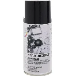 Peinture aérosol effet métal Noir métallisé 300 ml
