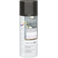 Peinture aérosol noir mat int/ext 400ml