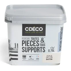 Peinture intérieure C'DÉCO tous supports 750ml blanc satiné