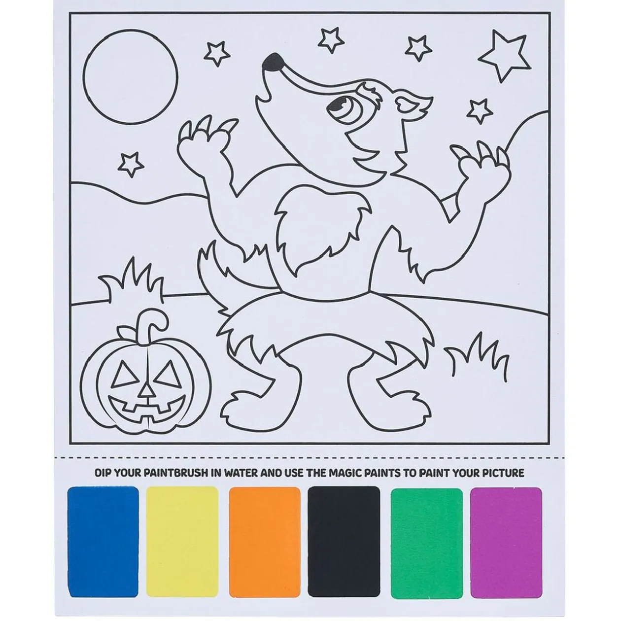 Peinture magique motif Halloween