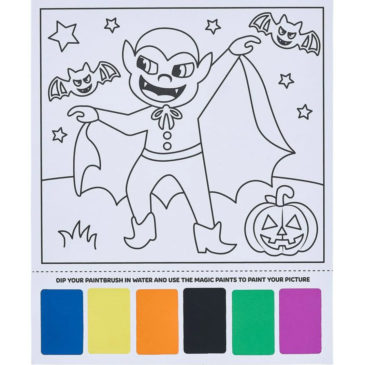 Peinture magique motif Halloween