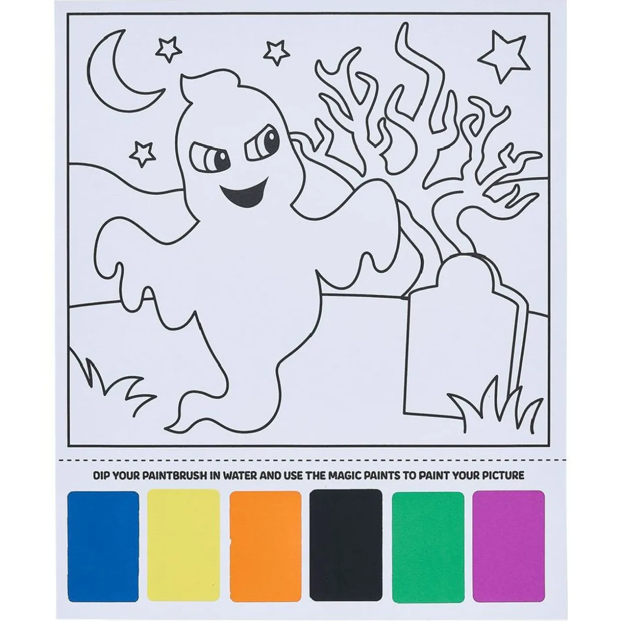 Peinture magique motif Halloween