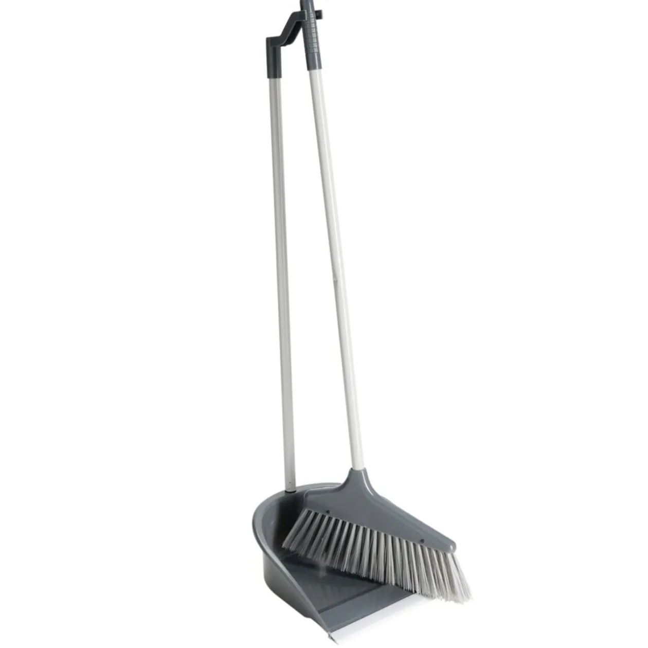 Pelle balayette aéroport plastique et métal gris 24x24xH71,5cm