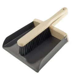Pelle balayette manche bambou et métal noir 31,5x23,5xH4cm < Gifi Hot