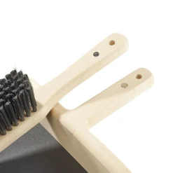 Pelle balayette manche bambou et métal noir 31,5x23,5xH4cm < Gifi Hot