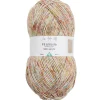 Pelote de fil à tricoter acrylique paillettes blanc écru 100Gr