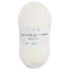 Pelote de fil à tricoter acrylique anti bouloche blanc cassé