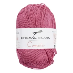 Pelote de fil à tricoter comète coton/acrylique rose framboise 50Gr < Gifi Best