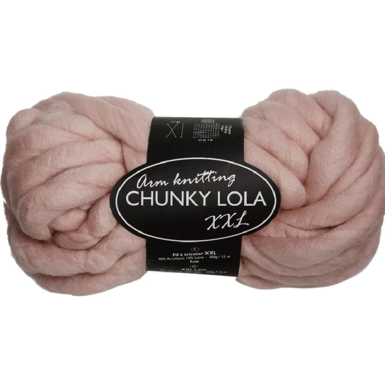 Pelote de laine 300g 15M rose