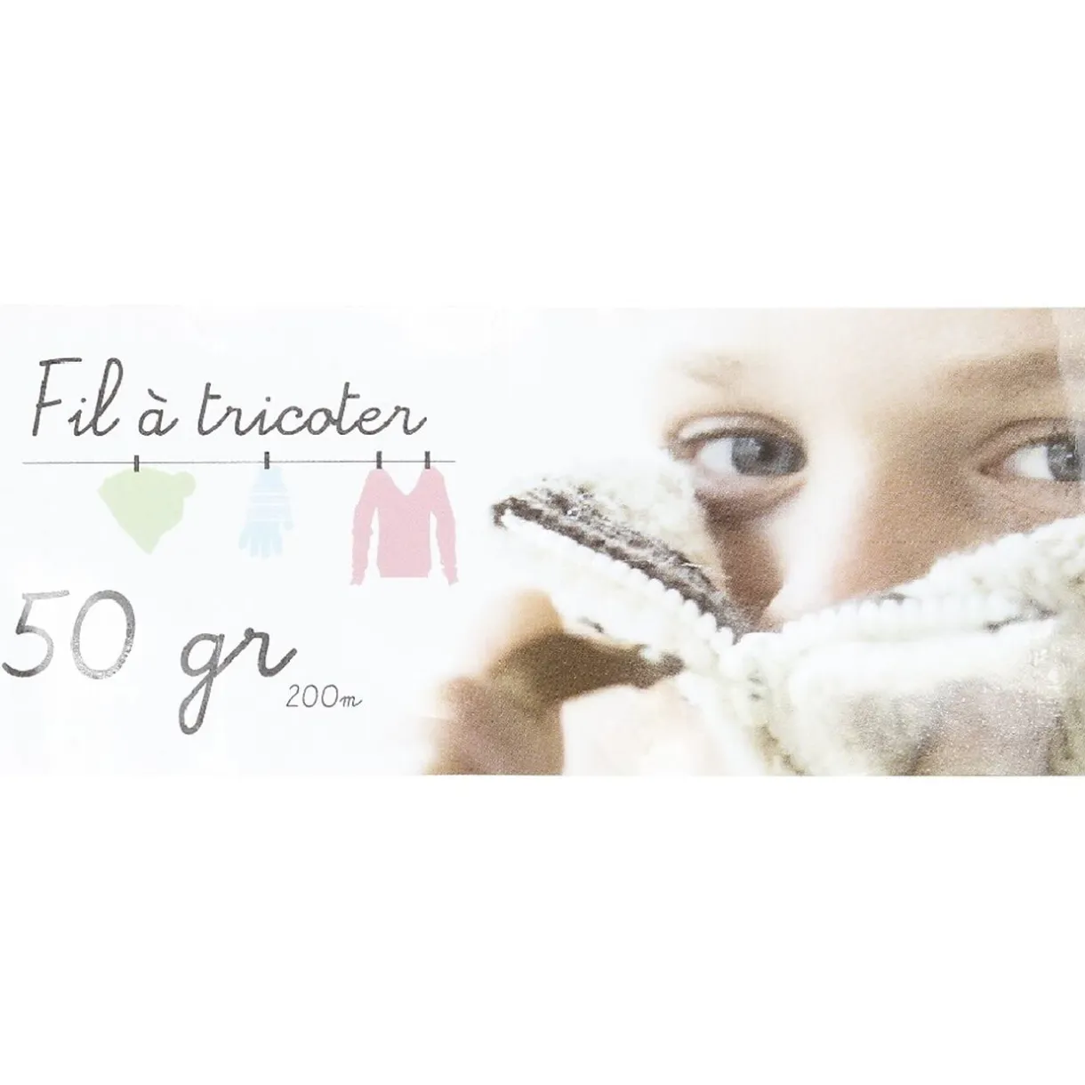Pelote fil à tricoter acrylique 50g < Gifi Discount