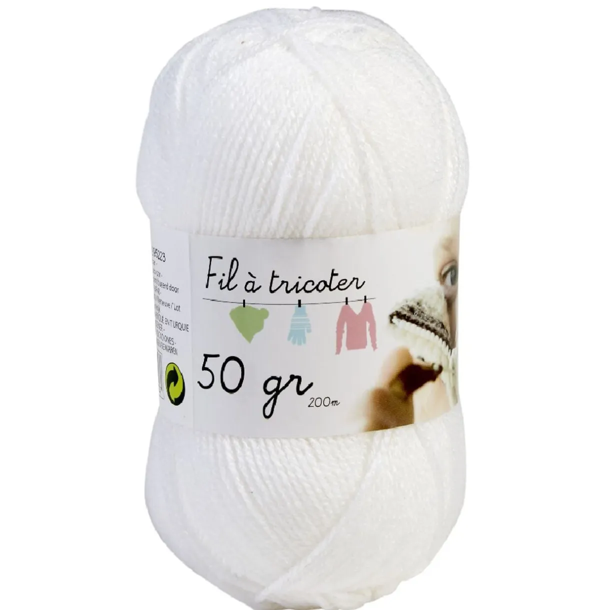 Pelote fil à tricoter acrylique 50g < Gifi Discount