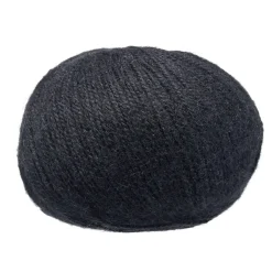 Pelote fil à tricoter acrylique et laine Cantate 50g noir < Gifi New