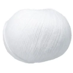 Pelote fil à tricoter acrylique et laine Cantate 50g blanc < Gifi Clearance