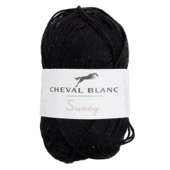 Pelote fil à tricoter 100% coton noir 50g < Gifi New