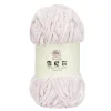Pelote fil à tricoter 110m chenille rose 100gr