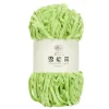 Pelote fil à tricoter 110m chenille vert 100gr < Gifi Outlet
