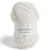 Pelote fil à tricoter 200m effet velours polyester blanc 100g