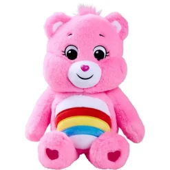 Peluche Bisounours assis multicolores 28x26xH35cm (6 modèles)