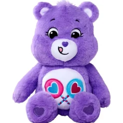 Peluche Bisounours assis multicolores 28x26xH35cm (6 modèles)