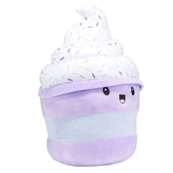 Peluche cupcake XL décor sucré polyester violet 28x25xH45cm < Gifi New