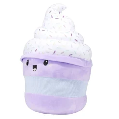 Peluche cupcake XL décor sucré polyester violet 28x25xH45cm < Gifi New