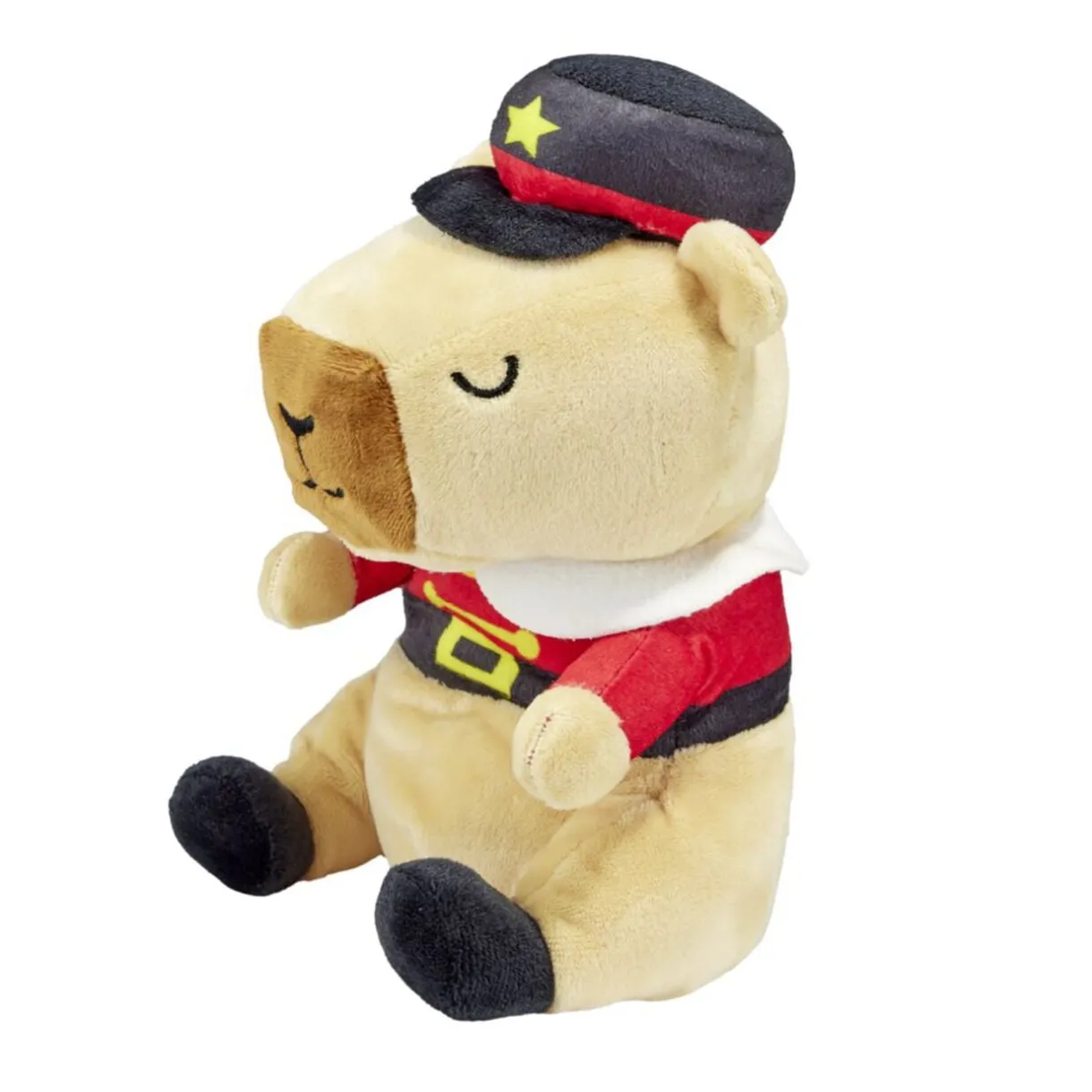 Peluche doudou enfant capybara tenue hiver polyester 11x14xH20cm (2 modèles) < Gifi Outlet