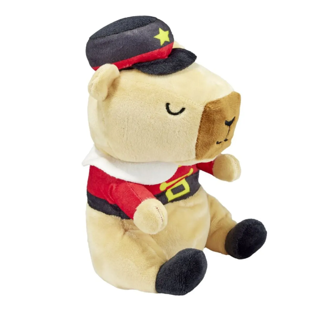 Peluche doudou enfant capybara tenue hiver polyester 11x14xH20cm (2 modèles) < Gifi Outlet