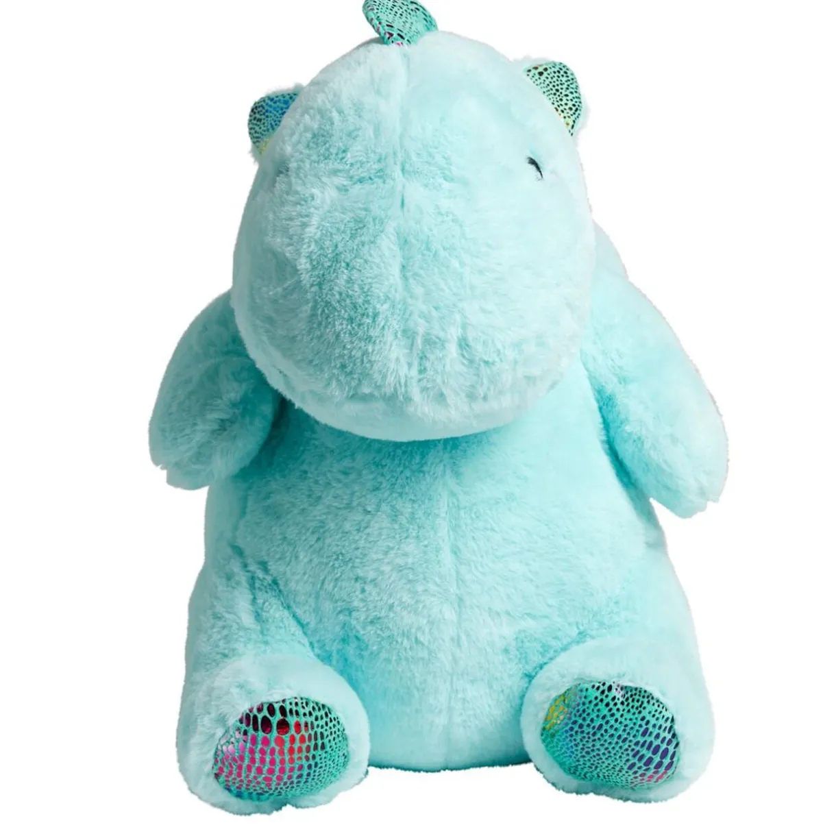 Peluche dragon polyester 35x28x30cm bleu < Gifi