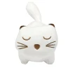 Peluche kawaii chat blanc et doré L13cm < Gifi Outlet