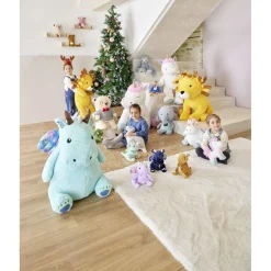Peluche lion polyester 100x40x30cm jaune < Gifi Outlet