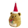 Peluche ourson Noël coussin squishy 28x23xH30cm