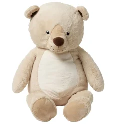 Peluche ours polyester 110x50x40cm beige