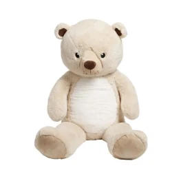 Peluche ours polyester 100x40x30cm beige