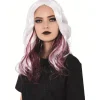Perruque adulte Halloween vampire blanche et rouge L50cm < Gifi Discount