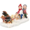 Personnage village de Noël enfants avec traineau et chiens < Gifi Sale