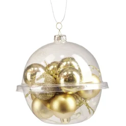 Petite boule de Noël polystyrène doré Ø3cm x12 < Gifi Clearance