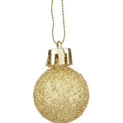 Petite boule de Noël polystyrène doré Ø3cm x12 < Gifi Clearance