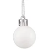 Petite boule de Noël polystyrène blanc Ø3cm x12
