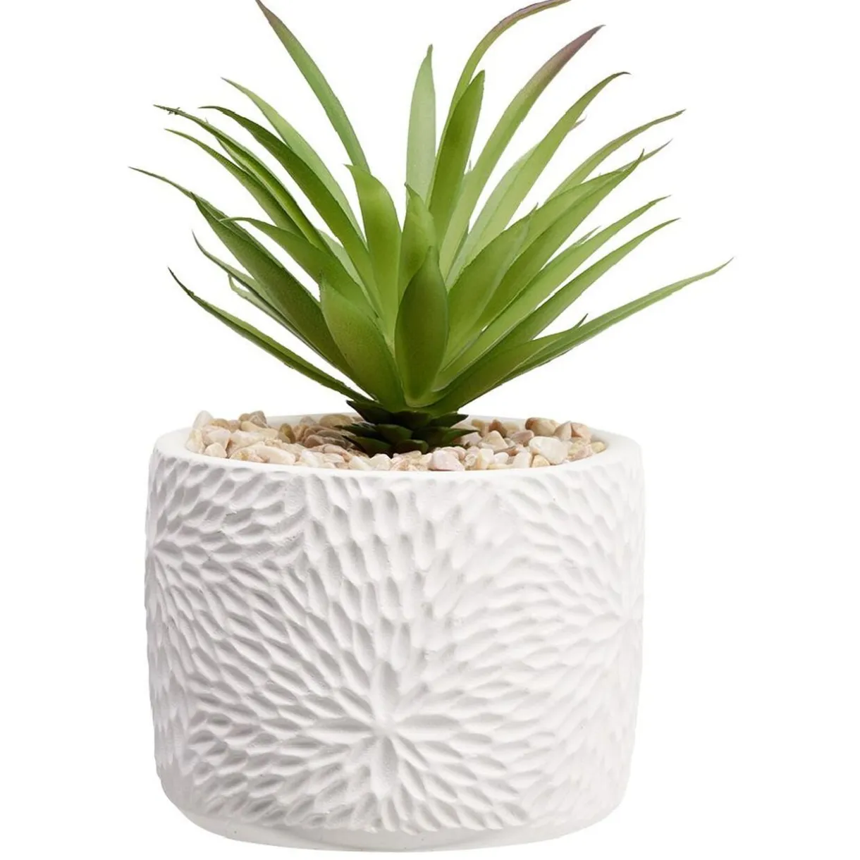 Petite plante artificielle dans pot déco relief < Gifi Clearance