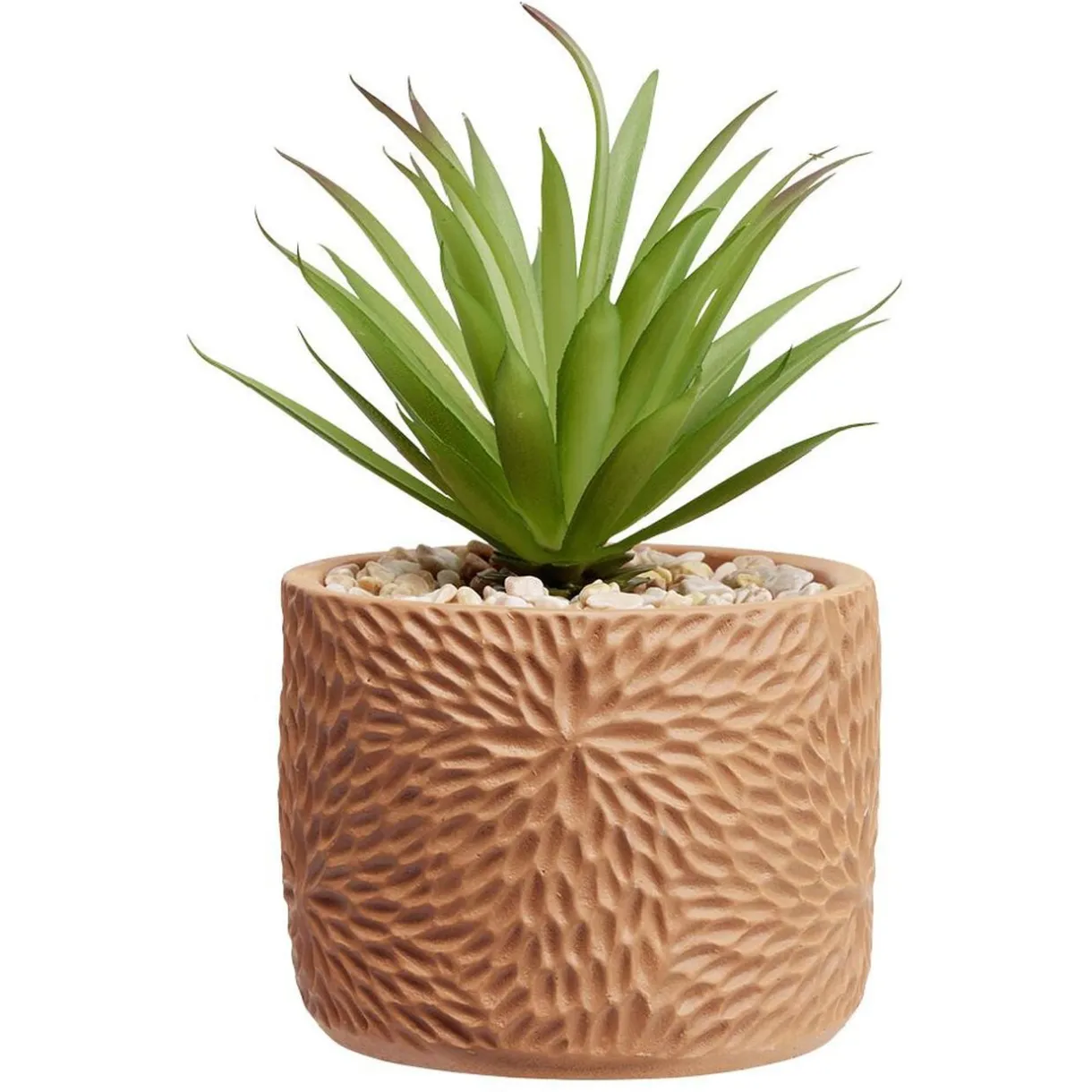 Petite plante artificielle dans pot déco relief < Gifi Clearance